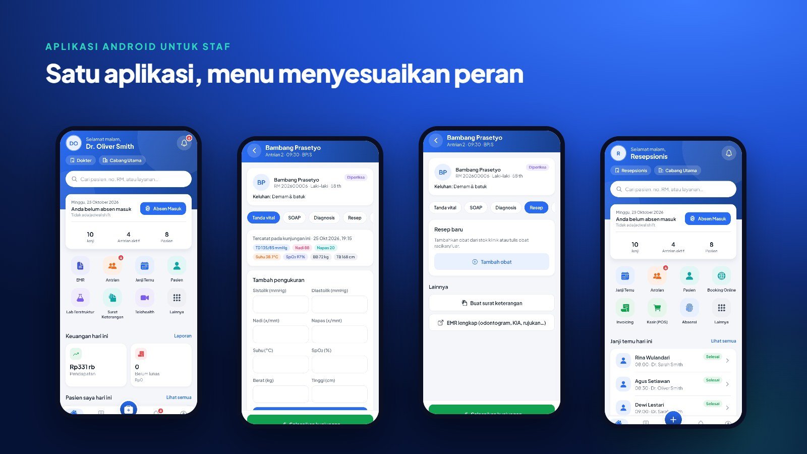 Pembuatan Sistem Klinik — Rekam Medis Elektronik, Antrian Online, Apotek & Kasir + Aplikasi Android — foto 6