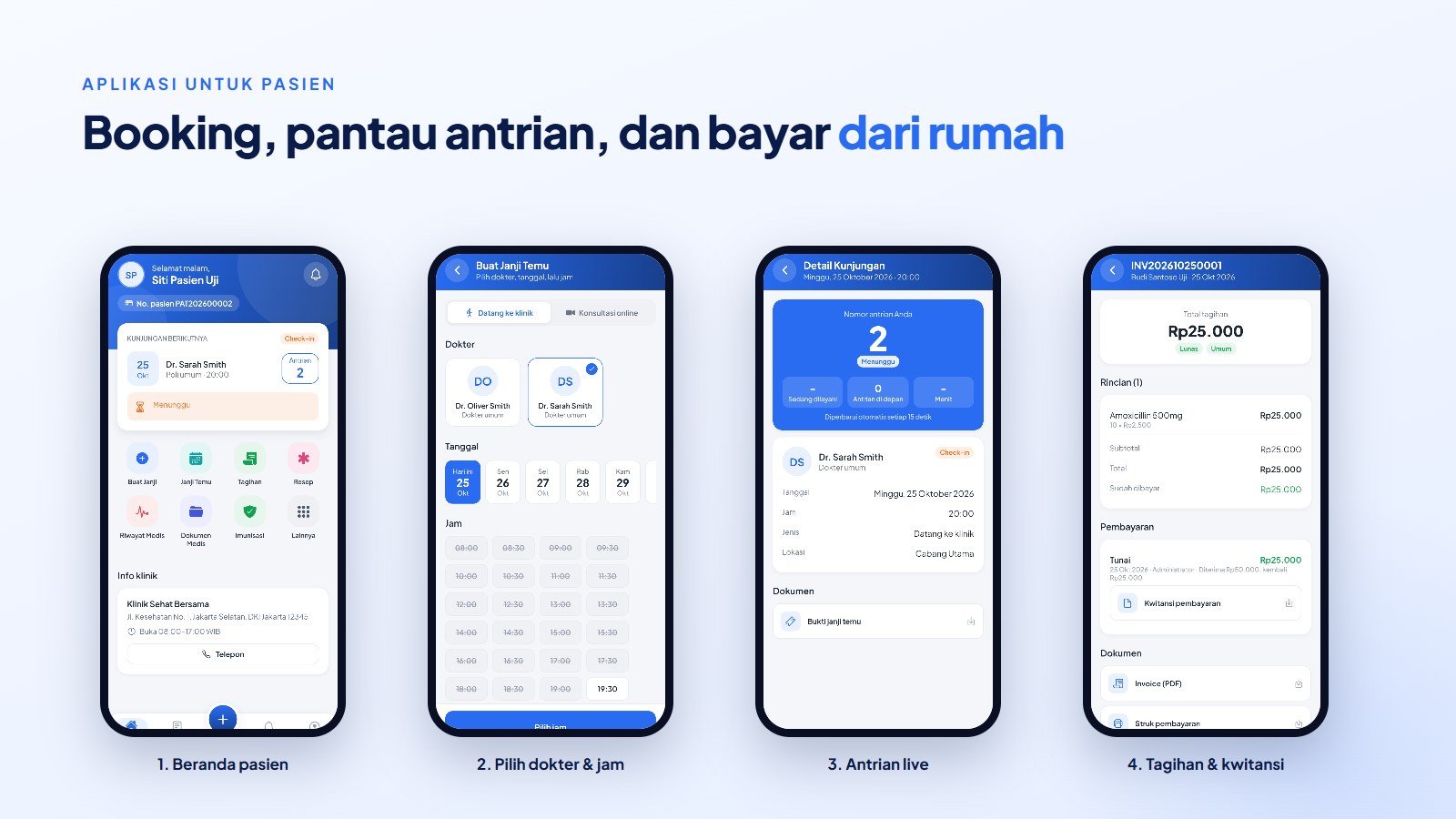Pembuatan Sistem Klinik — Rekam Medis Elektronik, Antrian Online, Apotek & Kasir + Aplikasi Android — foto 5